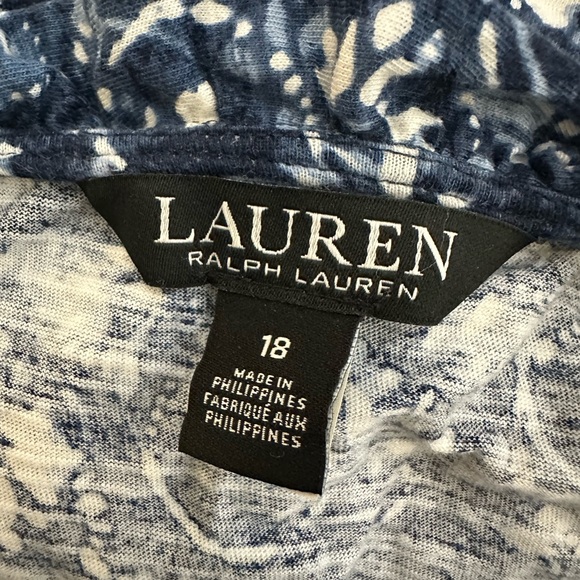 Ralph Lauren Navy and White Patterned Dress - Picture 3 of 4